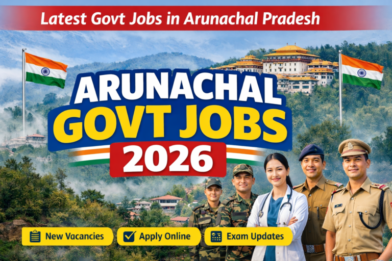 latest govt jobs arunachal pradesh 2026